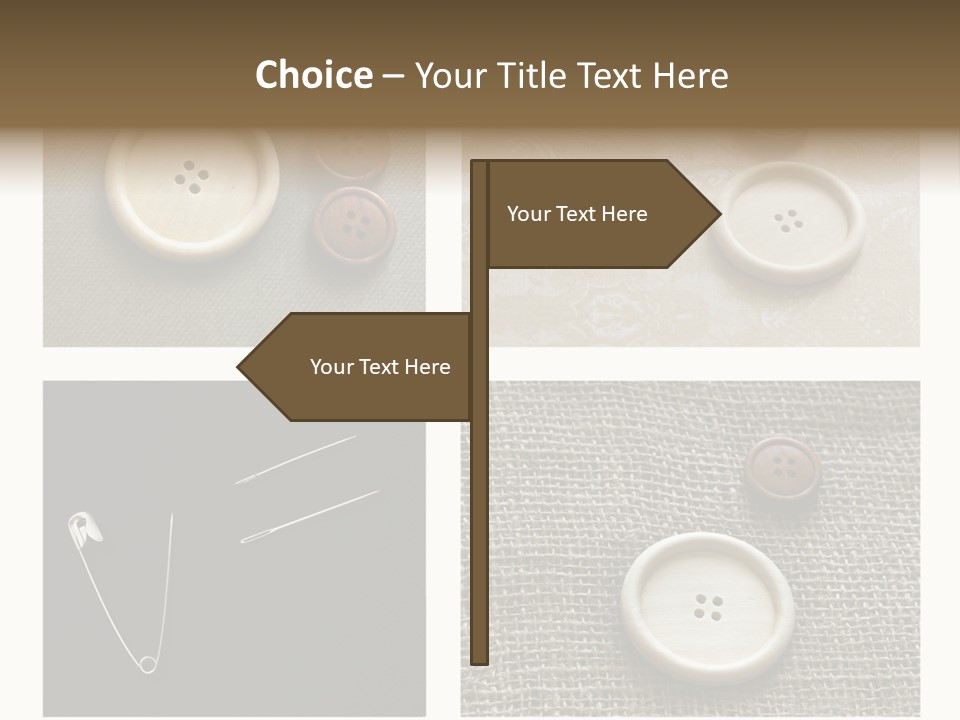 Steel Paper Accessories PowerPoint Template