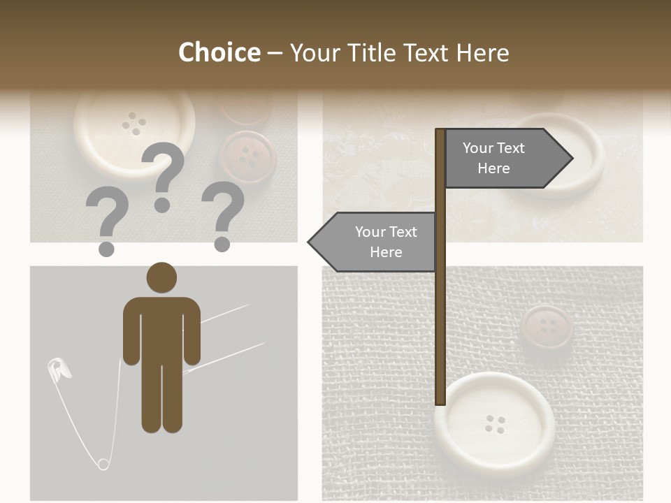 Steel Paper Accessories PowerPoint Template