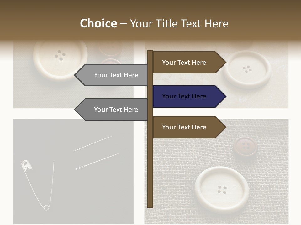 Steel Paper Accessories PowerPoint Template