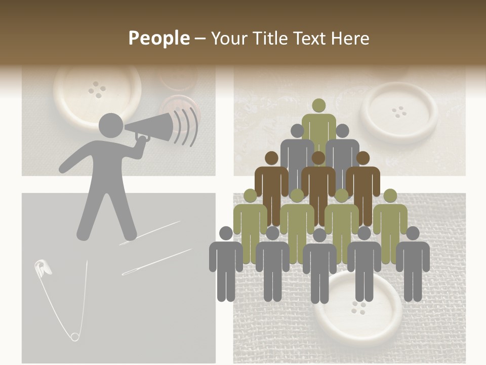 Steel Paper Accessories PowerPoint Template