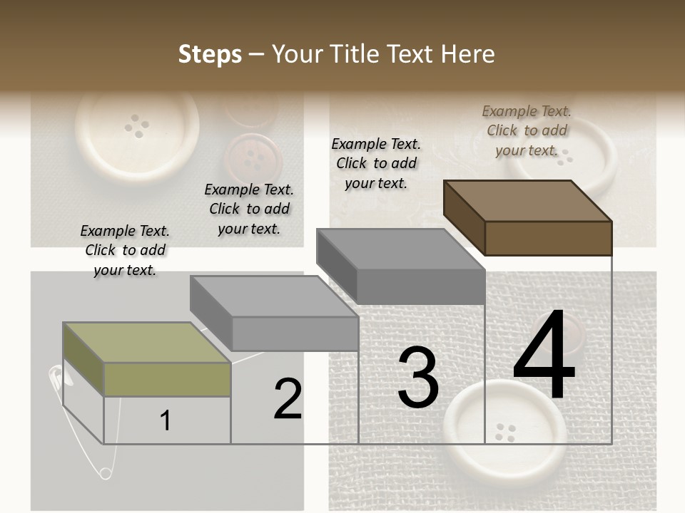 Steel Paper Accessories PowerPoint Template