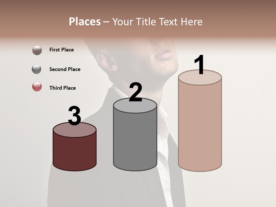 Cute Cheerful Male PowerPoint Template