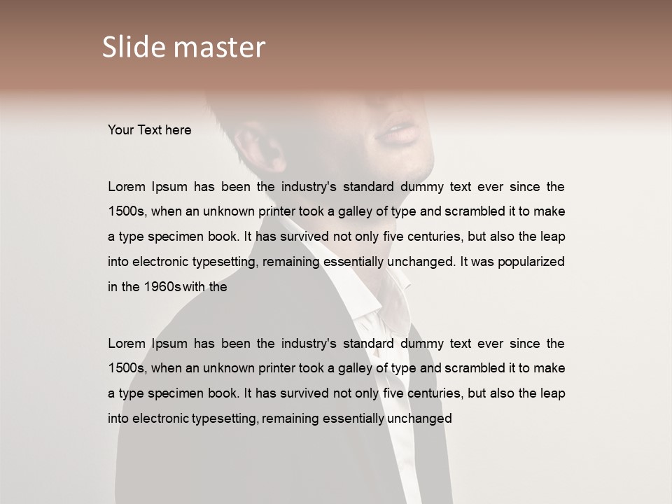 Cute Cheerful Male PowerPoint Template