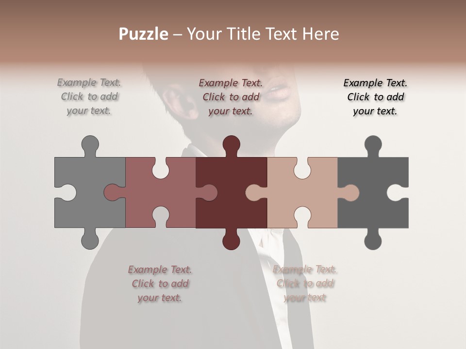 Cute Cheerful Male PowerPoint Template