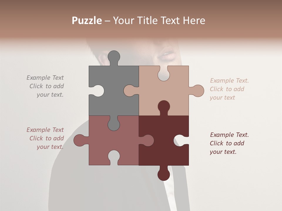 Cute Cheerful Male PowerPoint Template