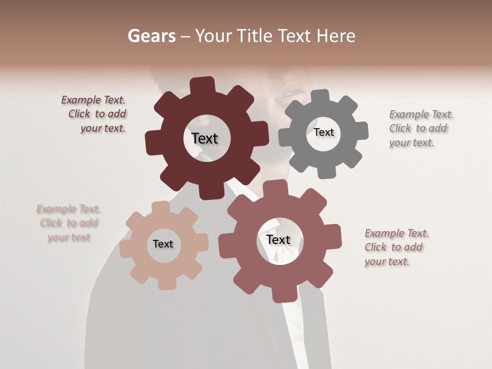 Cute Cheerful Male PowerPoint Template