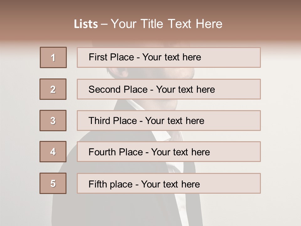 Cute Cheerful Male PowerPoint Template
