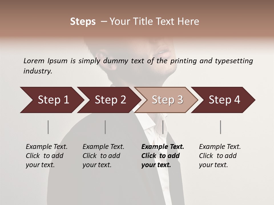Cute Cheerful Male PowerPoint Template