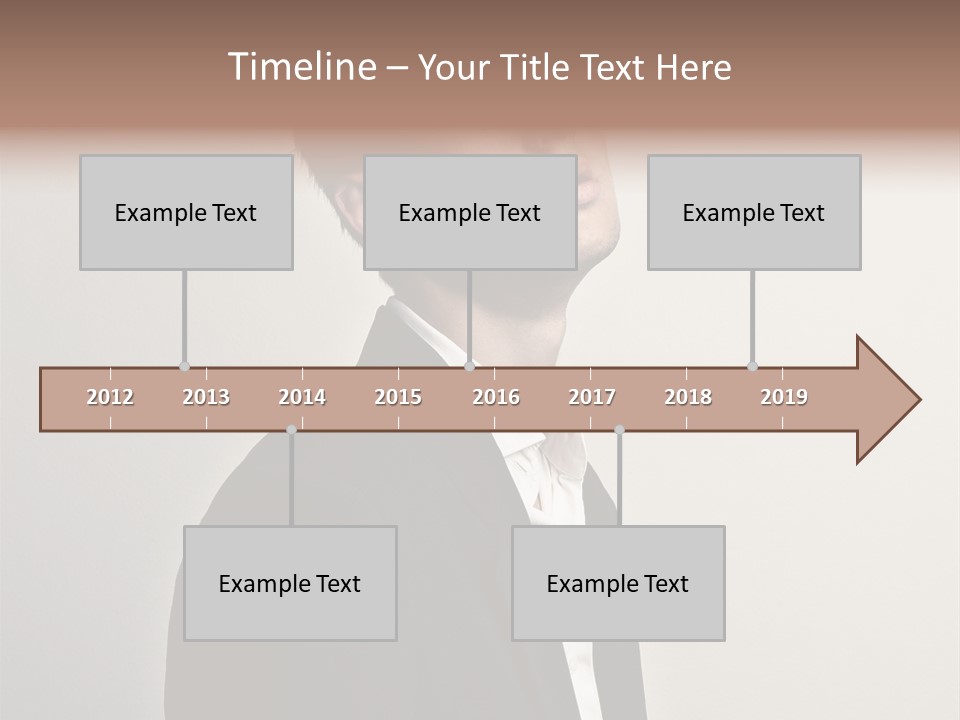 Cute Cheerful Male PowerPoint Template
