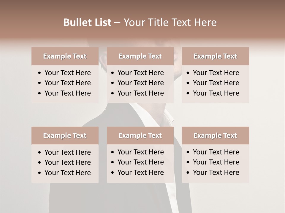 Cute Cheerful Male PowerPoint Template