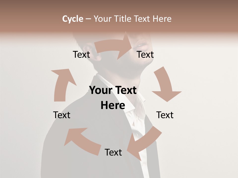 Cute Cheerful Male PowerPoint Template