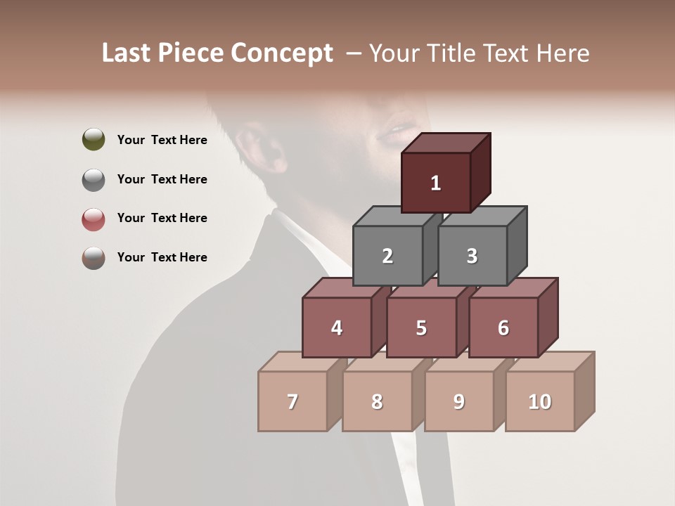 Cute Cheerful Male PowerPoint Template