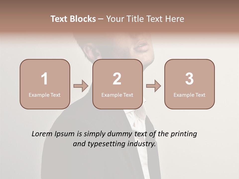 Cute Cheerful Male PowerPoint Template