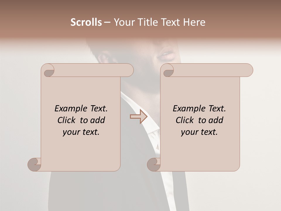 Cute Cheerful Male PowerPoint Template