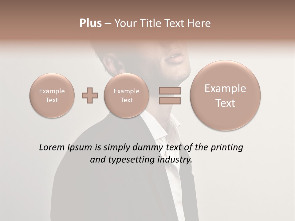 Cute Cheerful Male PowerPoint Template