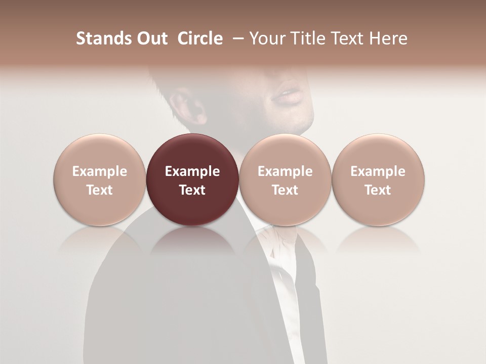 Cute Cheerful Male PowerPoint Template