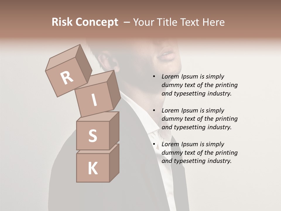 Cute Cheerful Male PowerPoint Template