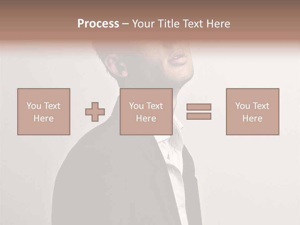 Cute Cheerful Male PowerPoint Template