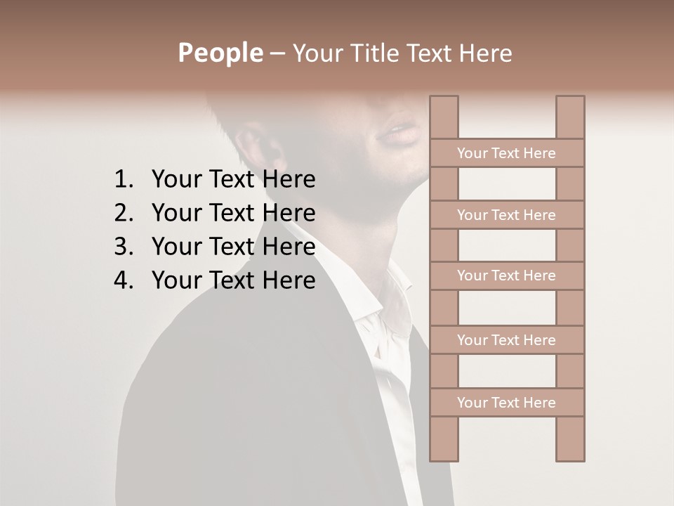 Cute Cheerful Male PowerPoint Template