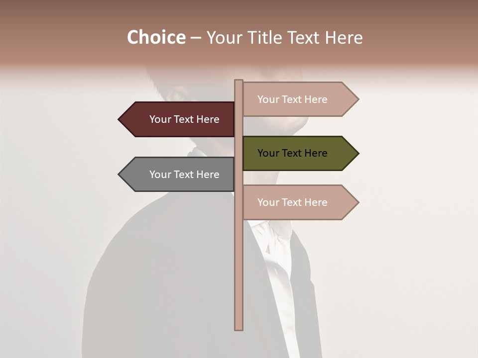 Cute Cheerful Male PowerPoint Template