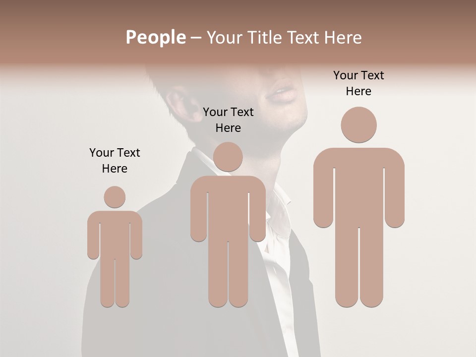 Cute Cheerful Male PowerPoint Template