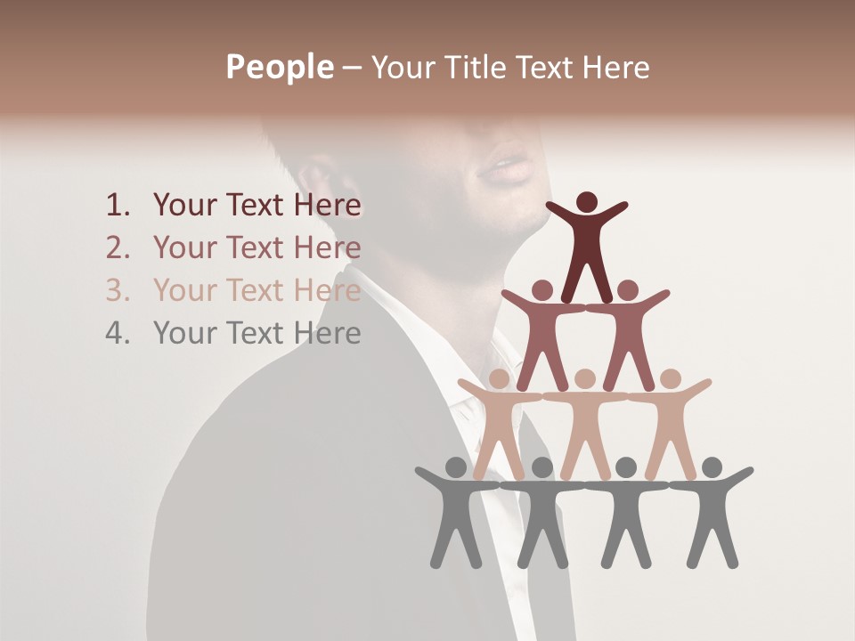 Cute Cheerful Male PowerPoint Template