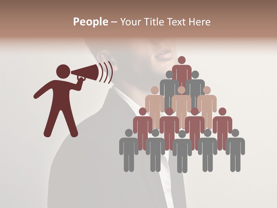 Cute Cheerful Male PowerPoint Template