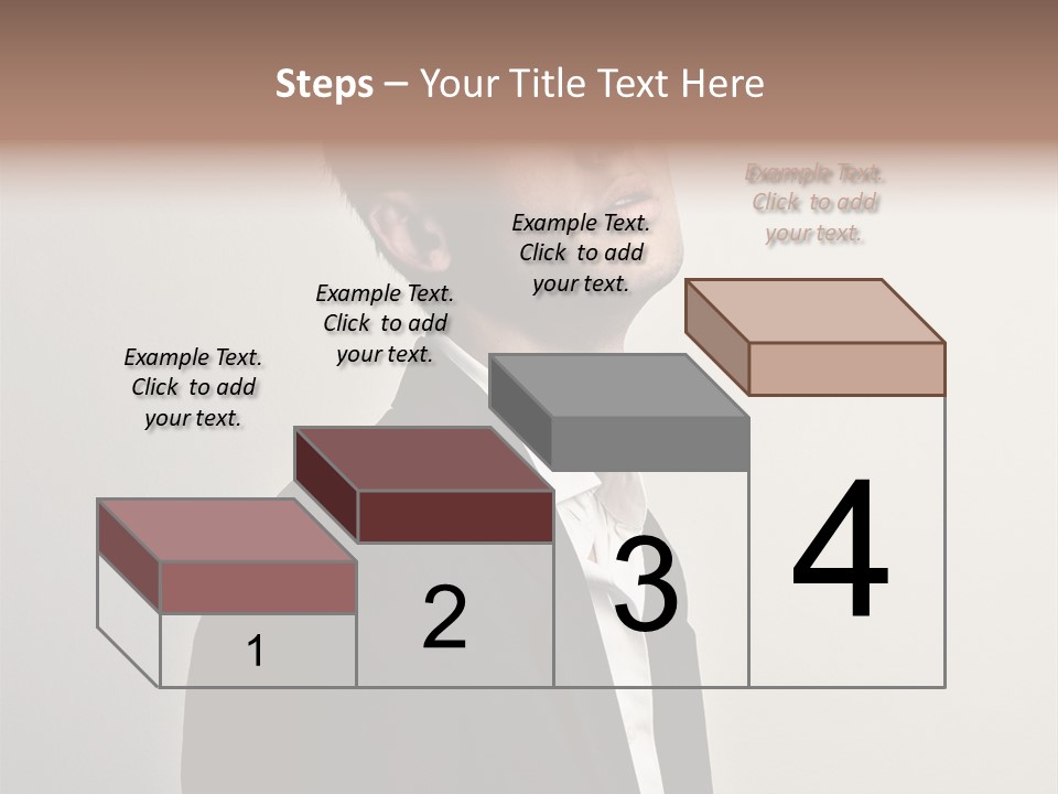 Cute Cheerful Male PowerPoint Template