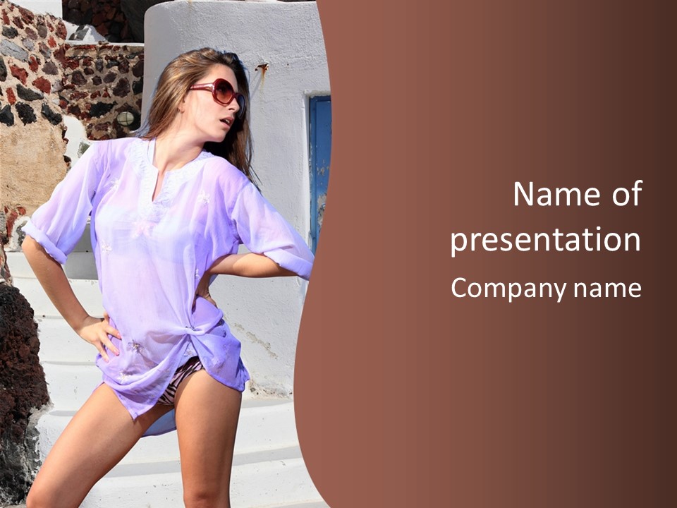 Healthy Tan Lifestyle PowerPoint Template