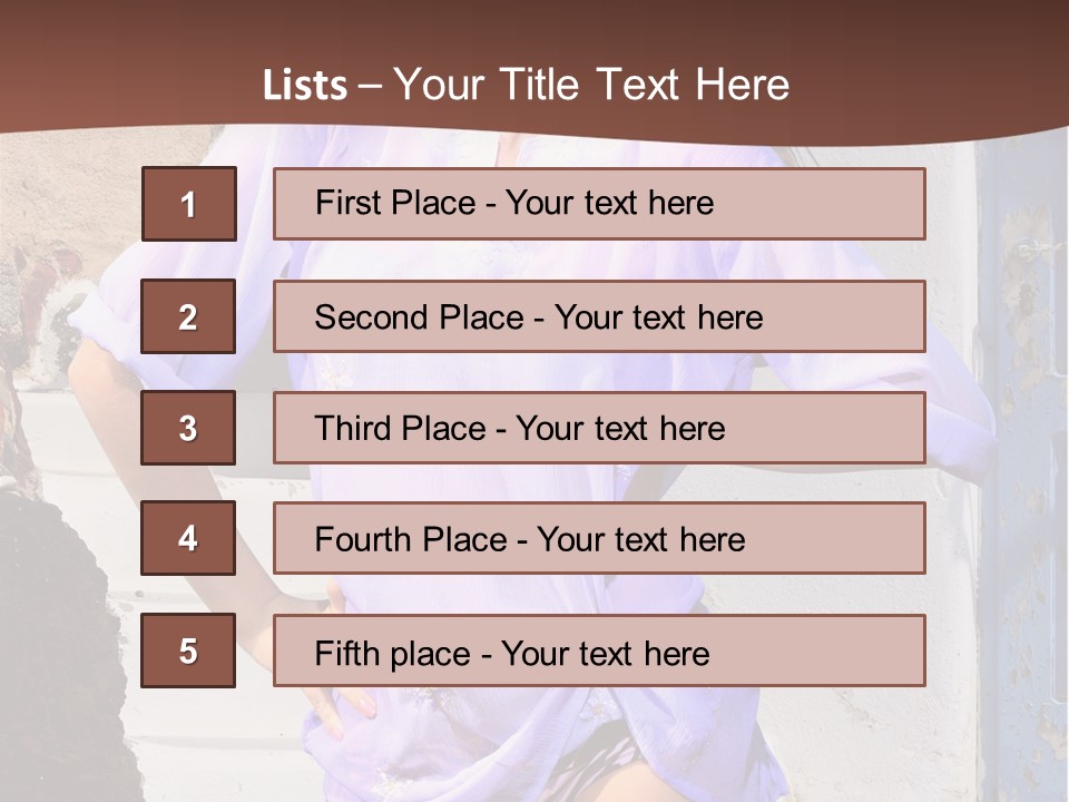 Healthy Tan Lifestyle PowerPoint Template