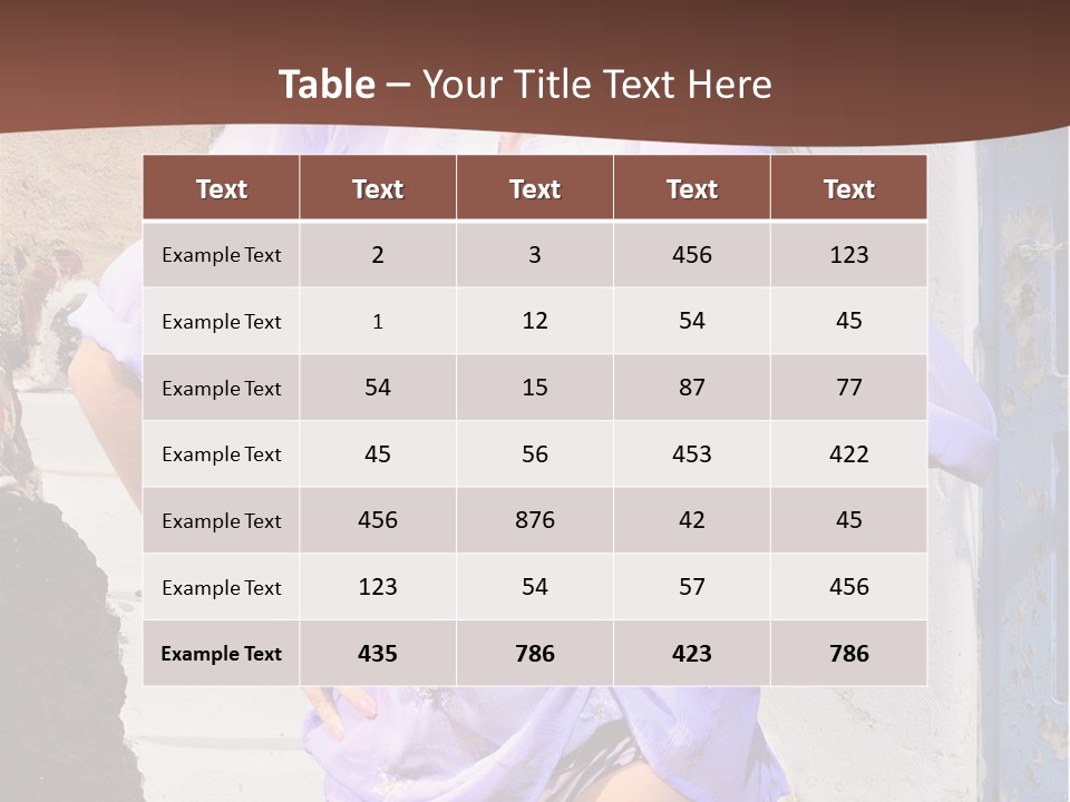 Healthy Tan Lifestyle PowerPoint Template