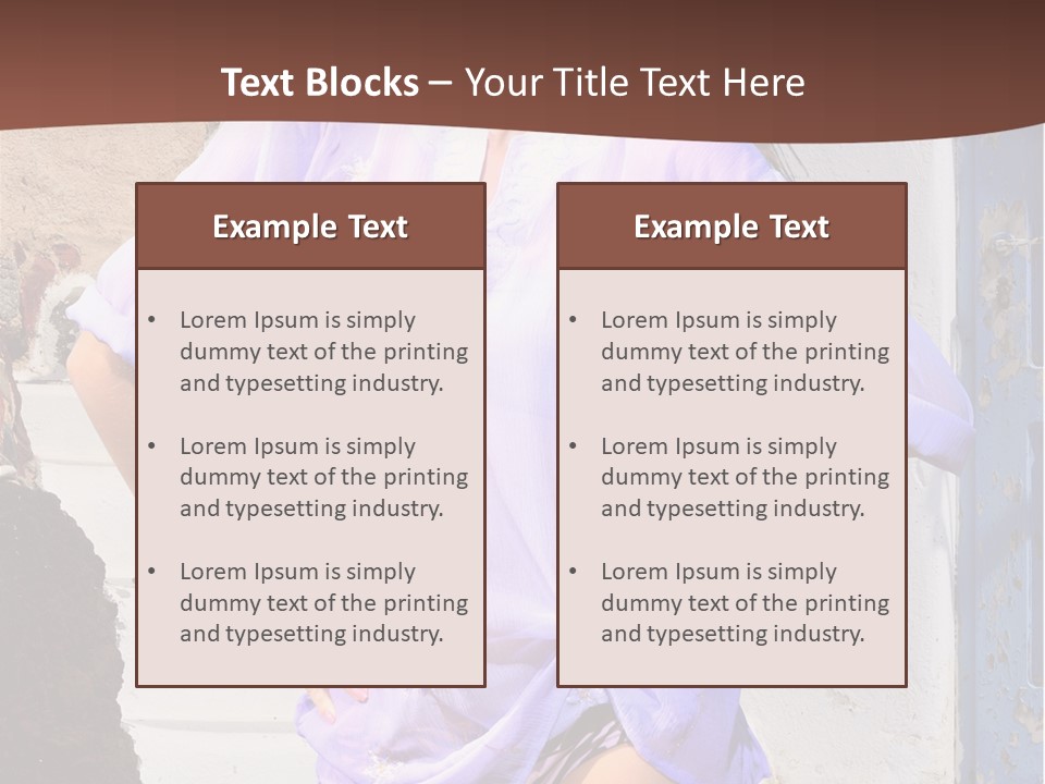 Healthy Tan Lifestyle PowerPoint Template