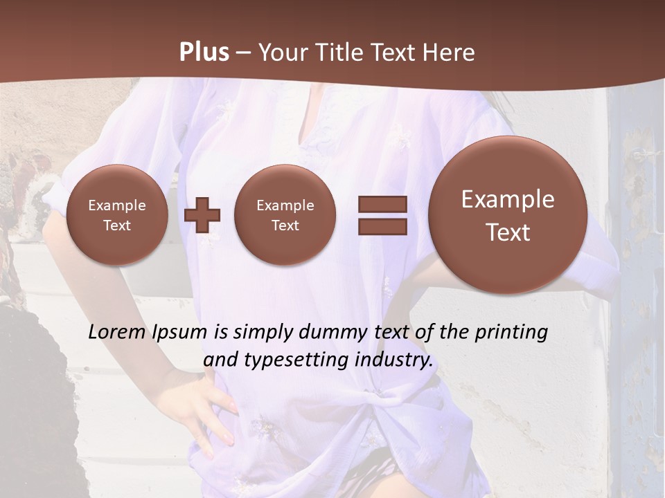 Healthy Tan Lifestyle PowerPoint Template