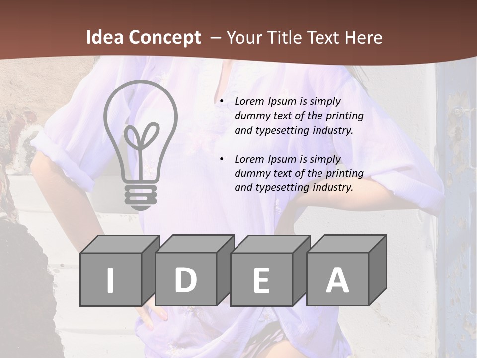 Healthy Tan Lifestyle PowerPoint Template