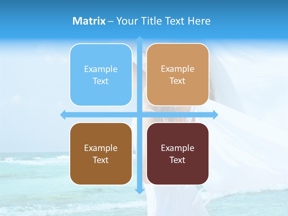 Tropic Woman Clear PowerPoint Template