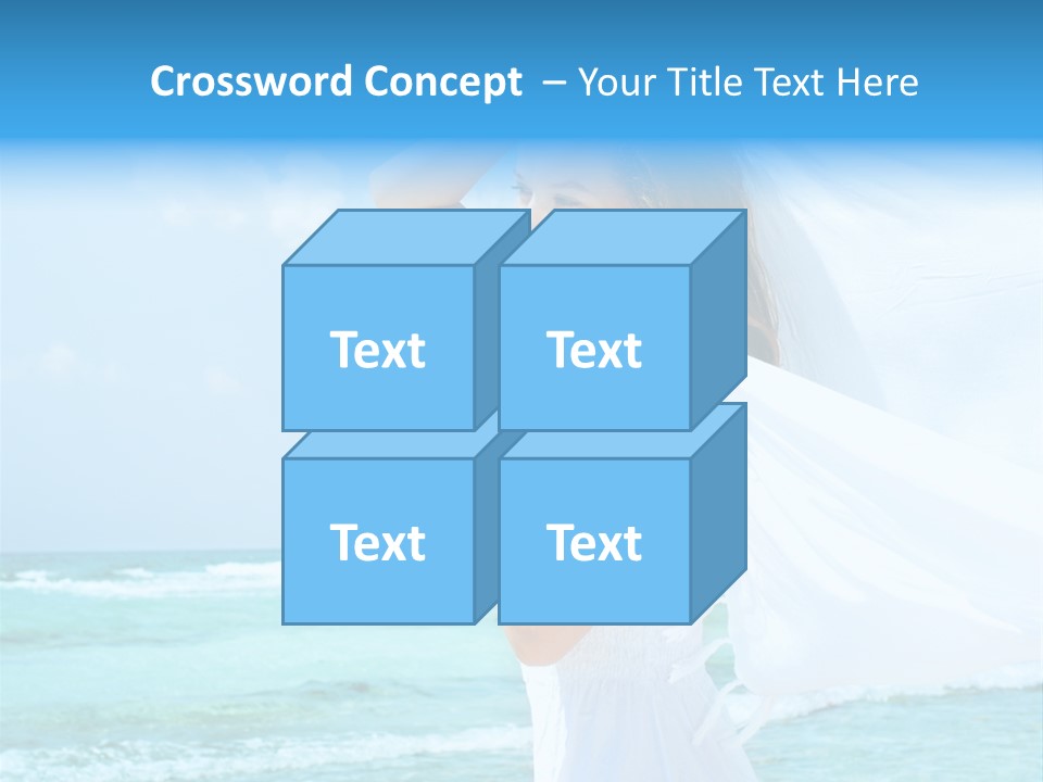 Tropic Woman Clear PowerPoint Template