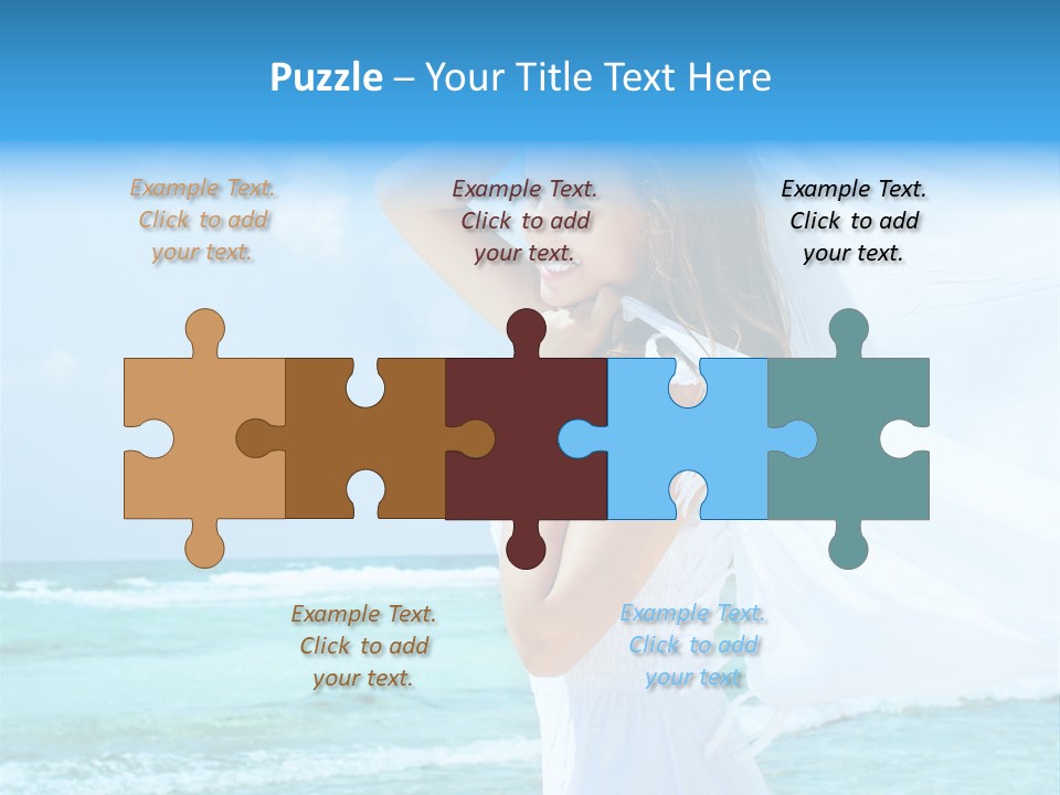 Tropic Woman Clear PowerPoint Template