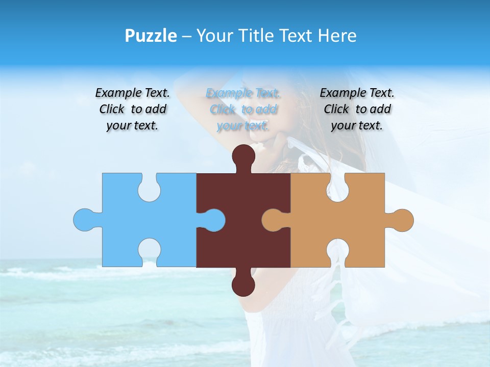 Tropic Woman Clear PowerPoint Template