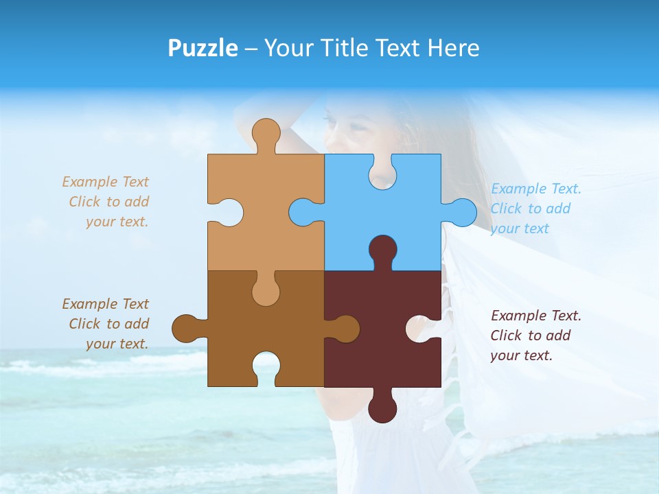 Tropic Woman Clear PowerPoint Template