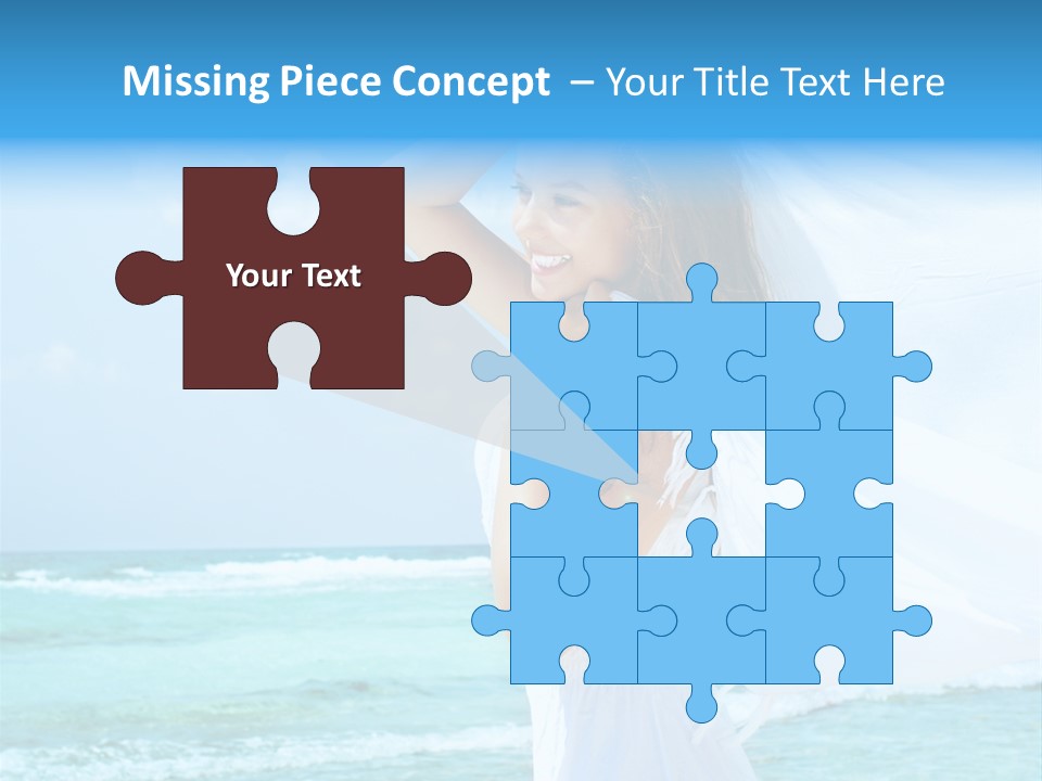 Tropic Woman Clear PowerPoint Template