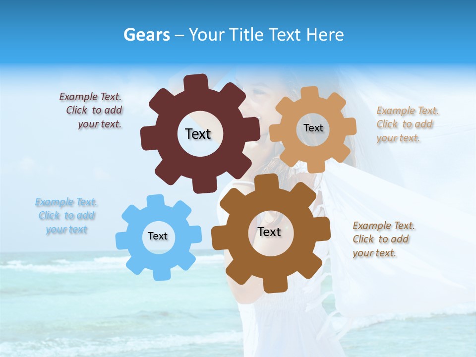 Tropic Woman Clear PowerPoint Template