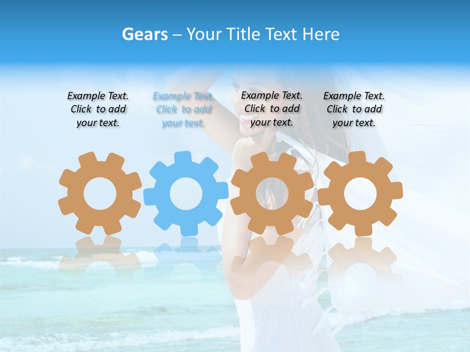 Tropic Woman Clear PowerPoint Template