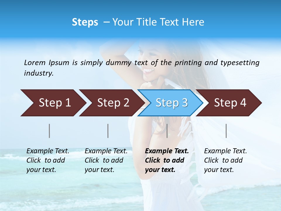 Tropic Woman Clear PowerPoint Template