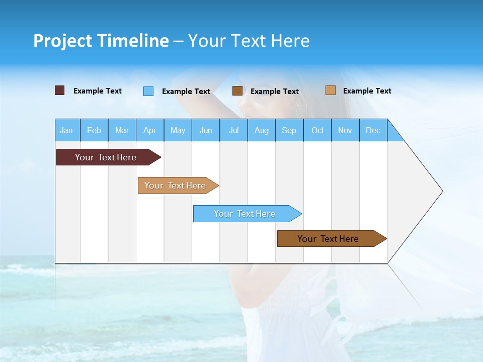Tropic Woman Clear PowerPoint Template