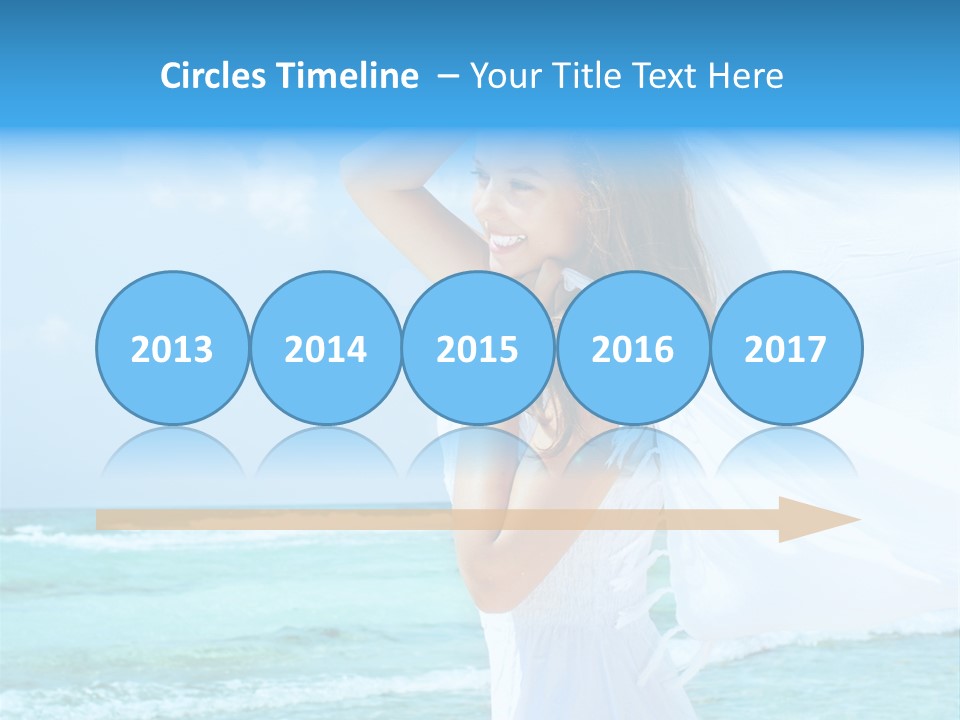 Tropic Woman Clear PowerPoint Template