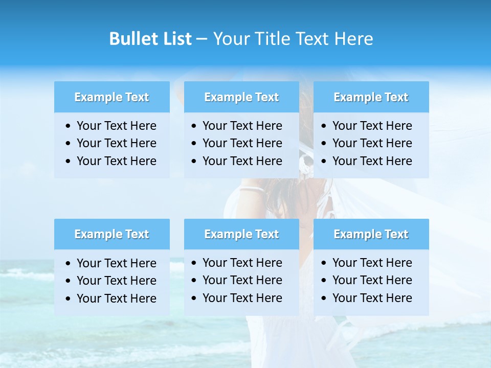 Tropic Woman Clear PowerPoint Template