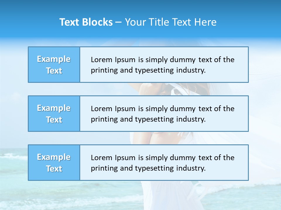 Tropic Woman Clear PowerPoint Template