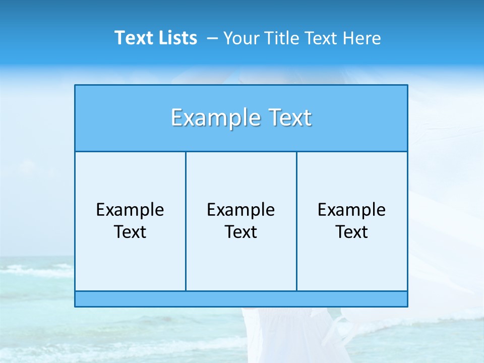 Tropic Woman Clear PowerPoint Template