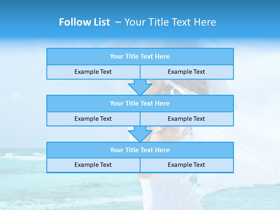 Tropic Woman Clear PowerPoint Template