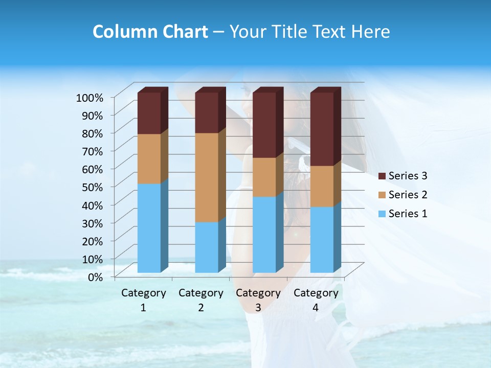 Tropic Woman Clear PowerPoint Template